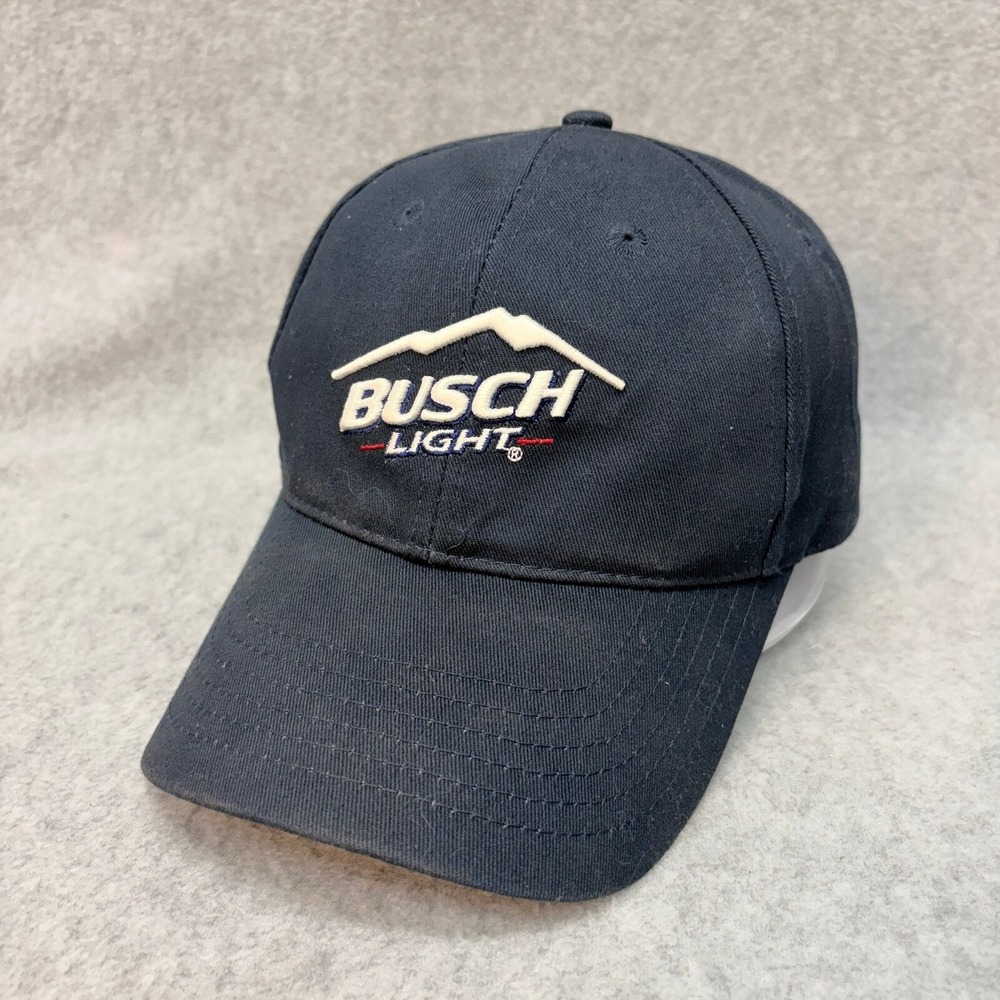 K-Products Busch Light Beer Adjustable OSFM Navy Blue Embroidered Hat